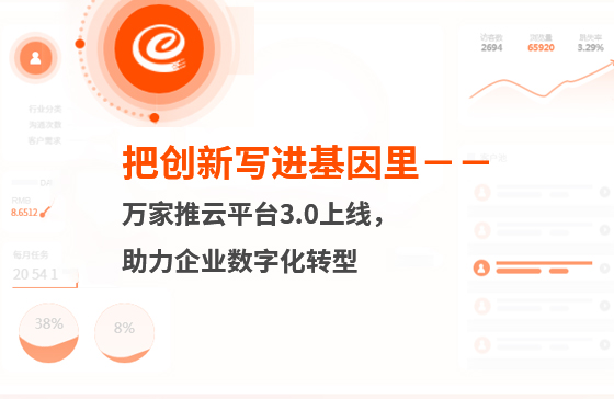 把創(chuàng)新寫進基因里-萬家推云平臺3.0上線，助力企業(yè)數(shù)字化轉型